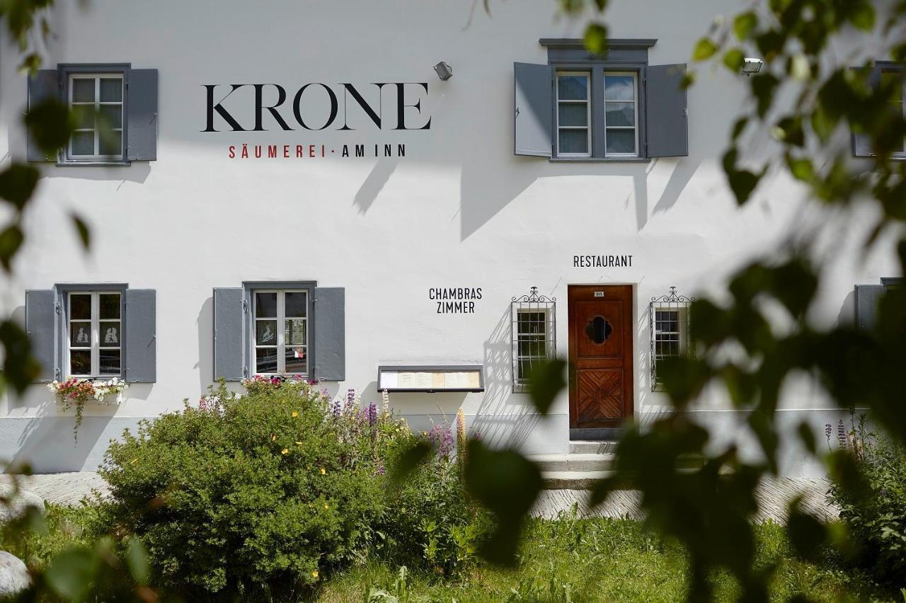 Krone Saeumerei Am Inn La Punt-Chamues-ch Exterior photo